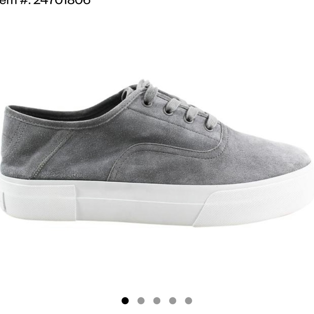 Grey Suede lace up Vince sneakers